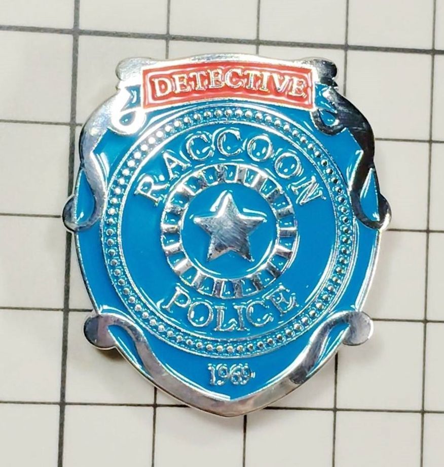警察バッジ型 ピンバッジ ラクーンシティ警察（バイオハザード