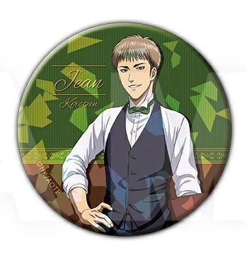 進撃の巨人 トレーディングホログラム缶バッジ Ver.喫茶店 ジャン