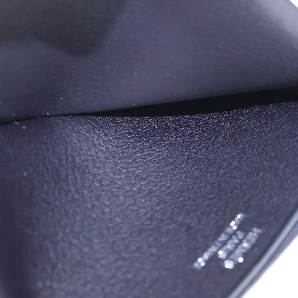 HERMES (エルメス) Hセリエ カードケース 名刺入れ 小物入れ ブルー