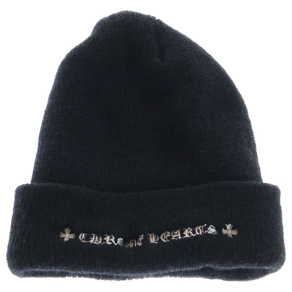 CHROME HEARTS (クロムハーツ) WOOL WATCH CAP CHプラス刺繍ウール