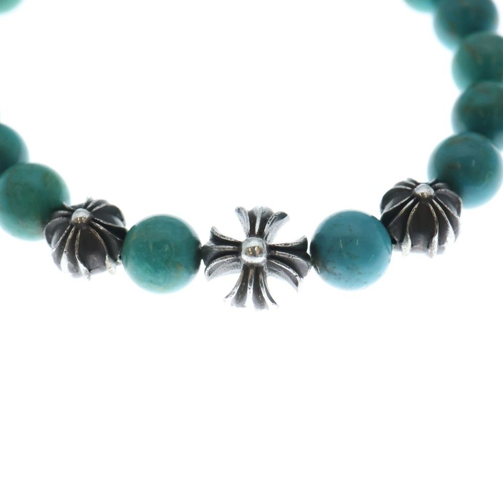 CHROME HEARTS (クロムハーツ) 8mm BEAD 8mmビーズブレス ターコイズ