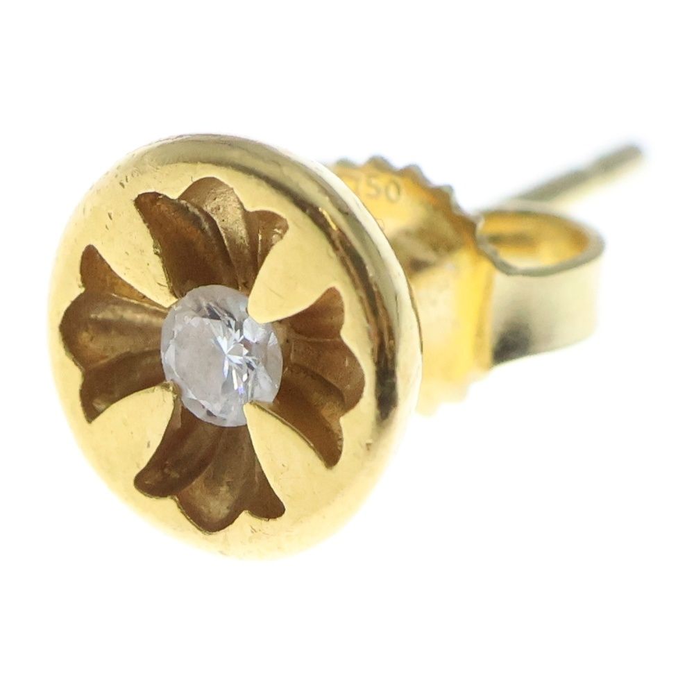 CHROME HEARTS (クロムハーツ) ネガティブCHプラス 1ダイヤ ピアス