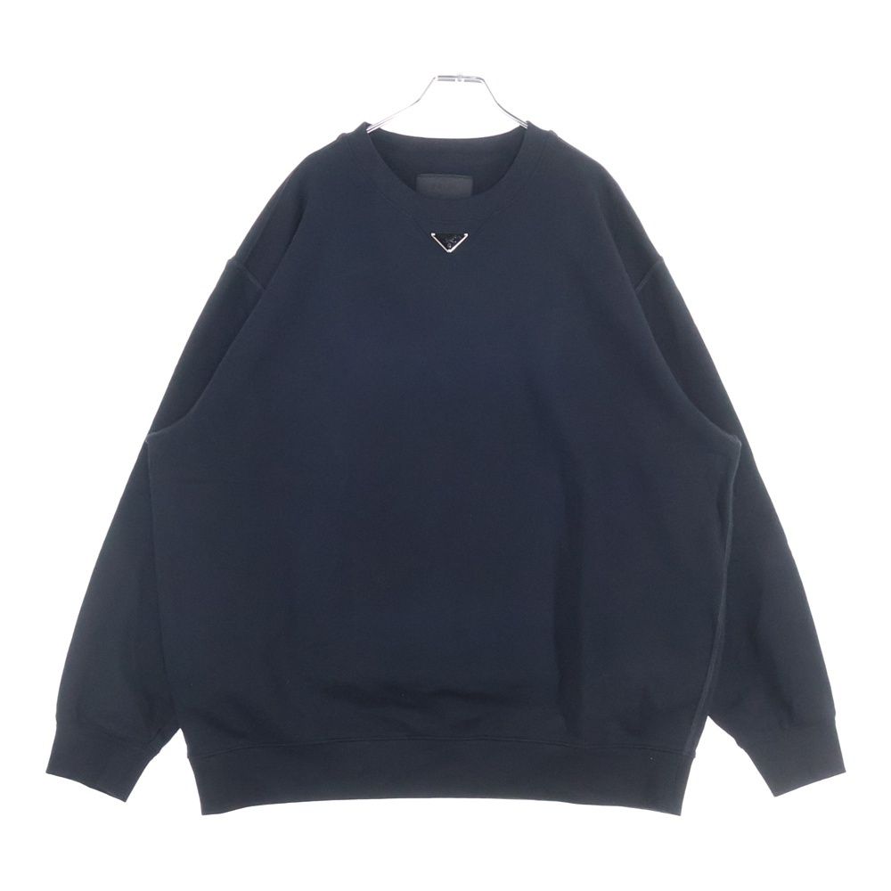PRADA (プラダ) 23AW トライアングルロゴプレート クルーネック