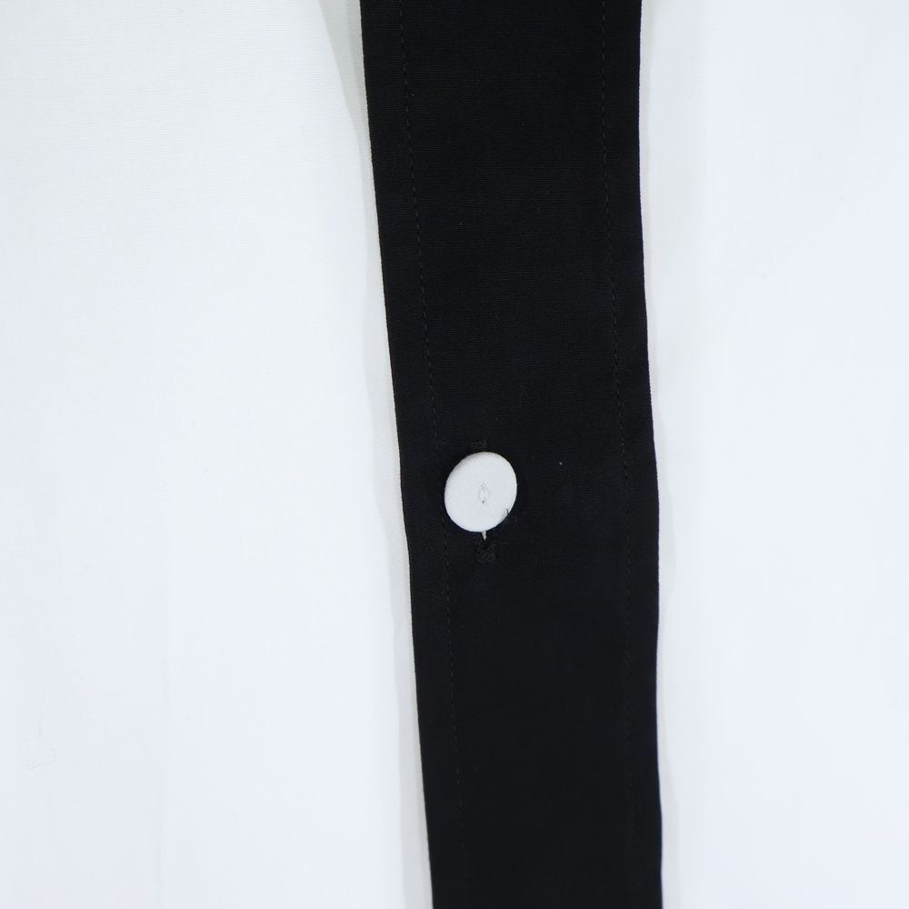 PRADA (プラダ) コットントライアングルロゴ 長袖シャツ ホワイト ACU1