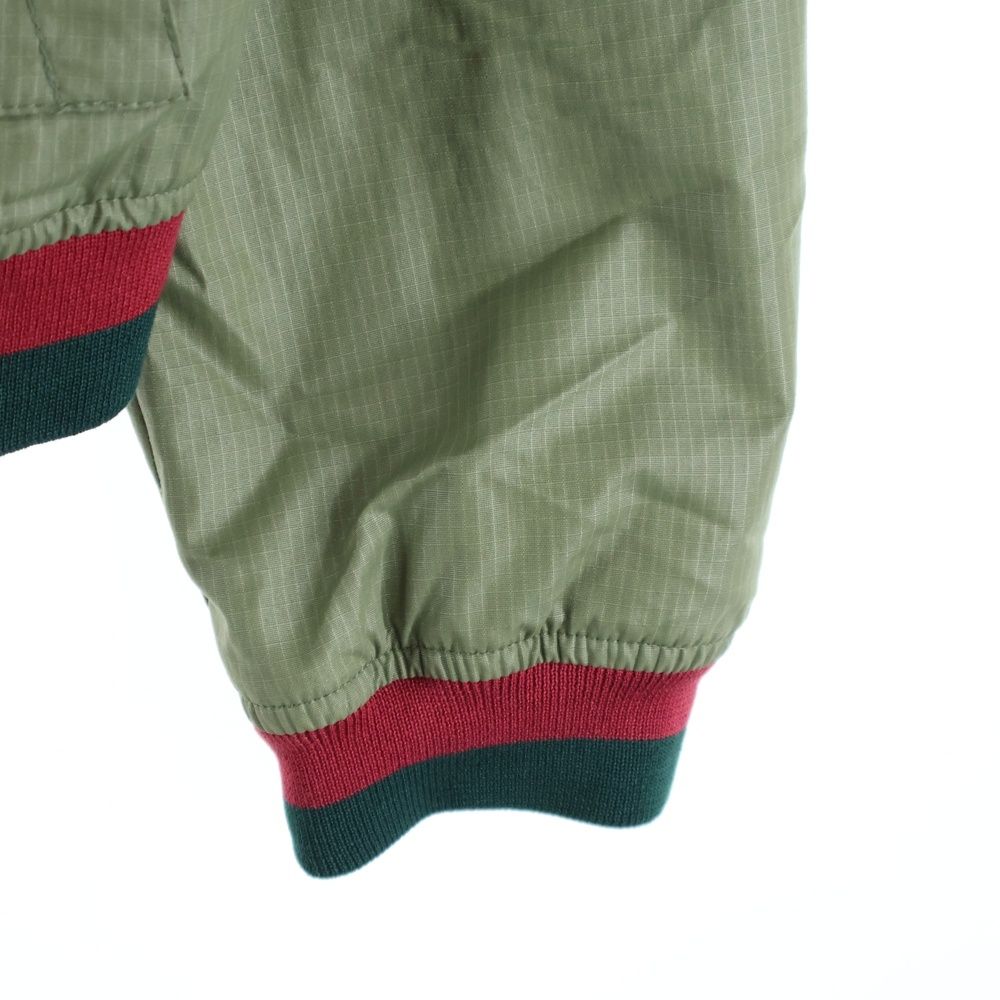 GUCCI グッチ ボタンアップ ナイロンジャケット　　253495 Z4105 GUCCI (グッチ) ボタンアップ フーデッド ナイロンジャケット カーキ