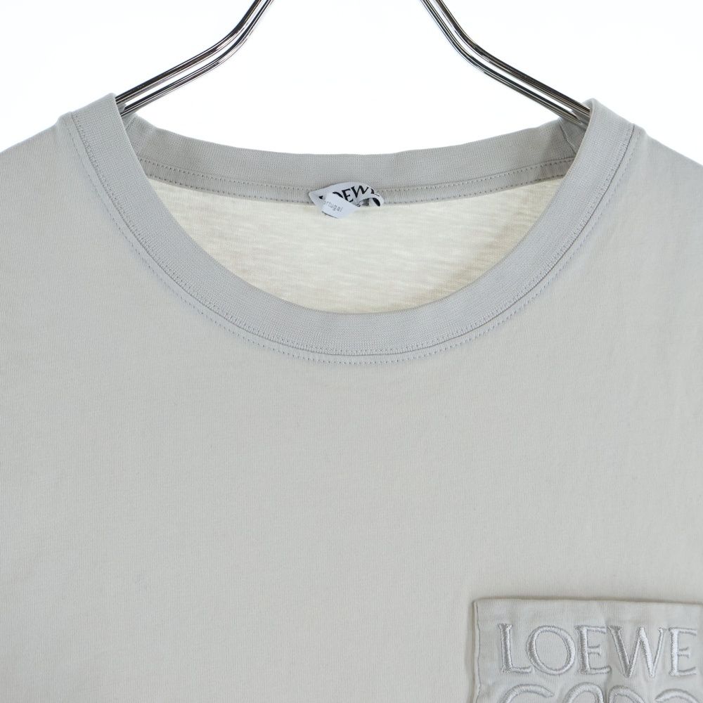 LOEWE (ロエベ) アナグラム刺繍 半袖Tシャツ カットソー グレー LOEWE (ロエベ) アナグラム刺繍 半袖Tシャツ カットソー グレー