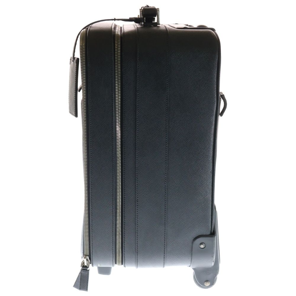 PRADA プラダ　トライアングルロゴ　キャリーケース　サフィアーノ　グレージュ PRADA (プラダ) サフィアーノ トライアングルロゴ レザーキャリー