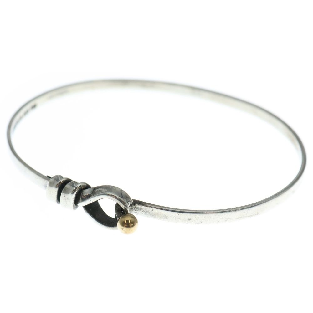 Tiffany & Co. フックアンドアイ　ゴールド＆シルバーバングル TIFFANY & Co. (ティファニー) フック&アイ バングル 925/750 シルバー