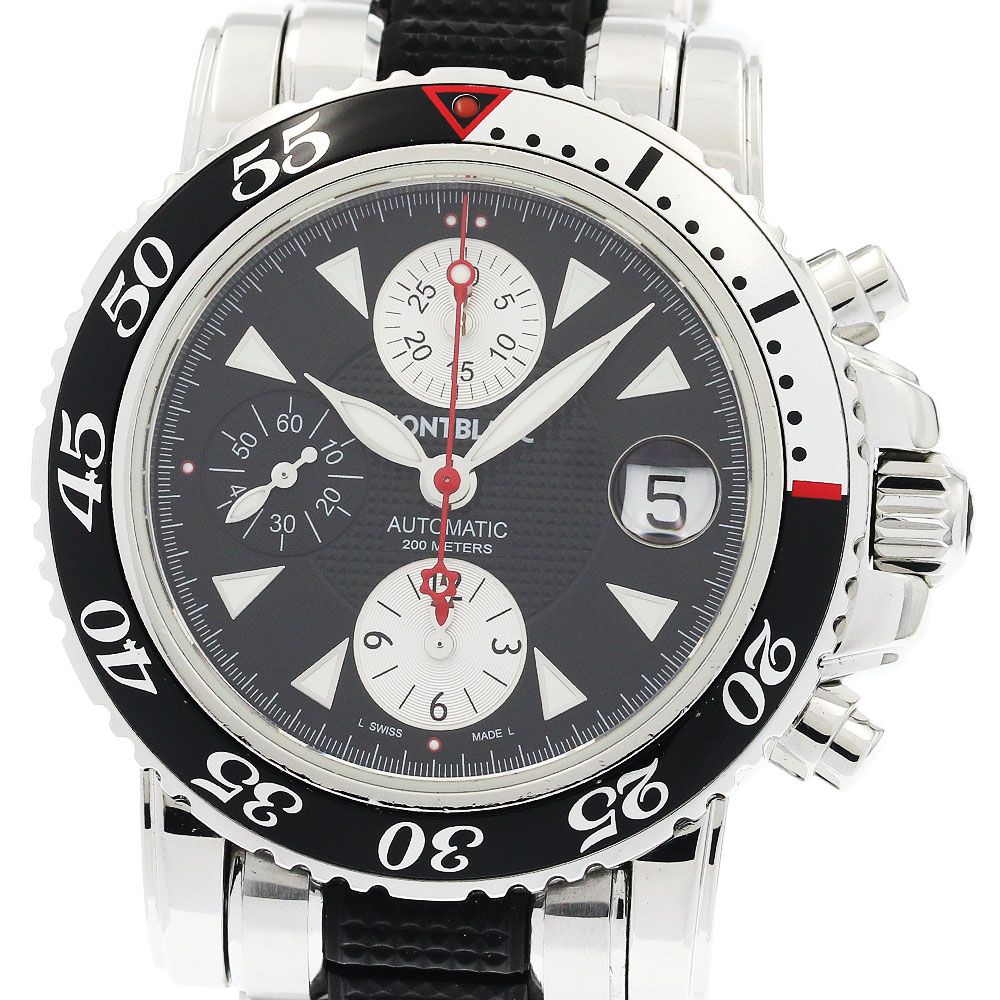 モンブラン MONTBLANC 7034 マイスターシュティック クロノグラフ 自動巻き メンズ _922779