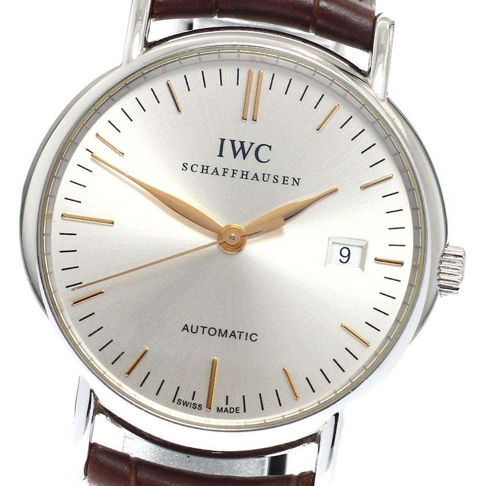 IWC IWC SCHAFFHAUSEN IW356307 ポートフィノ デイト 自動巻き メンズ 保証書付き_933084