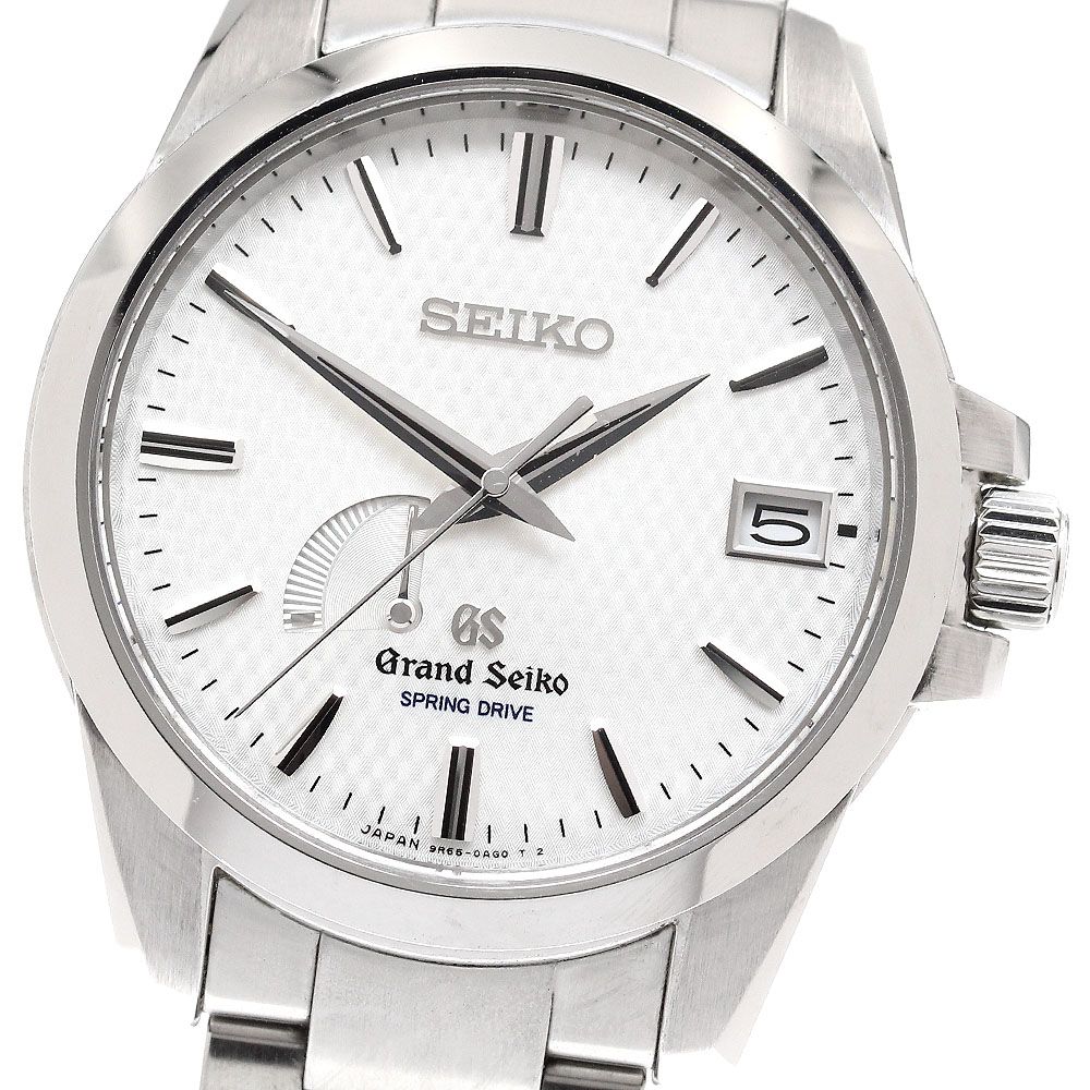 セイコー SEIKO SBGA025 9R65 0AG1 グランドセイコー パワーリザーブ デイト スプリングドライブ メンズ 保証書付き_931938