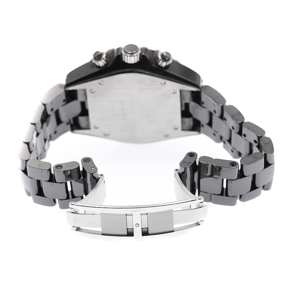  シャネル CHANEL H0940 J12 41MM 黒セラミック クロノグラフ 自動巻き メンズ 箱 保証書付き_935626 ワイドデニム 自動巻き時計 腕時計(アナログ)