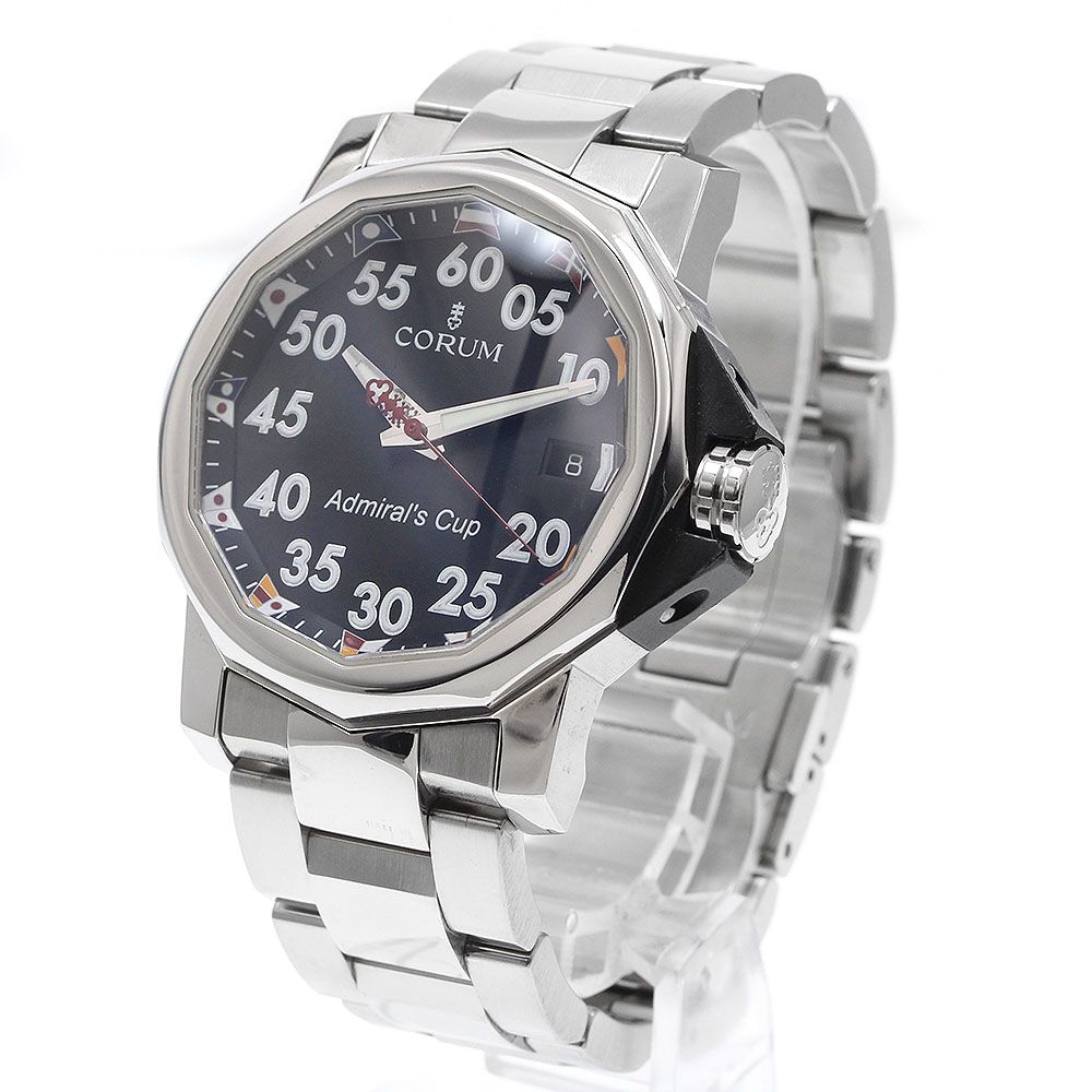  コルム CORUM 01 0010 アドミラルズ カップ デイト 自動巻き メンズ _935297 プチプラ 自動巻き時計 腕時計(アナログ)