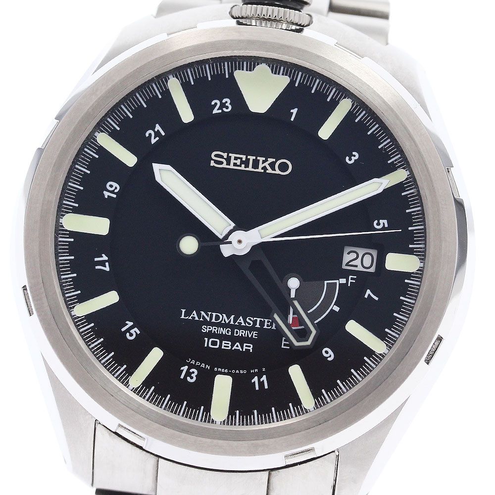 セイコー SEIKO 5R66 0AY1 SBDB015 プロスペックス ランドマスター パワーリザーブ GMT スプリングドライブ メンズ き_933871