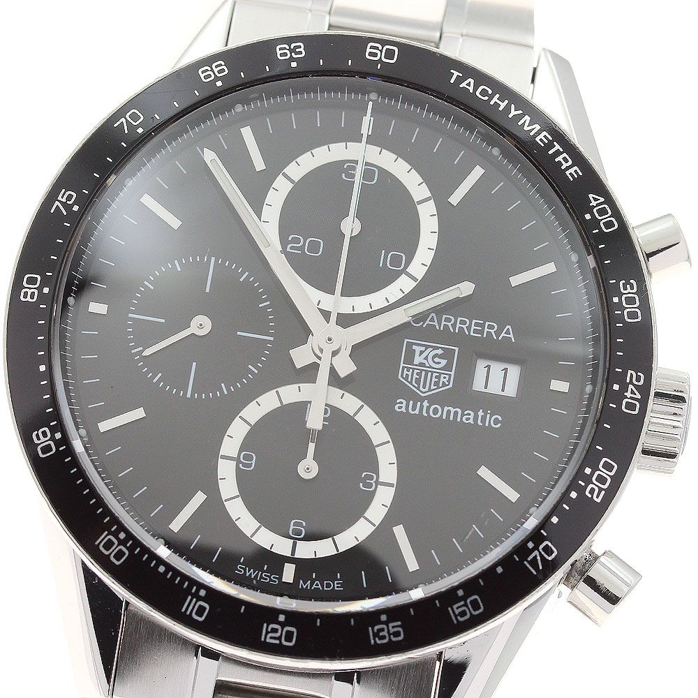 タグホイヤー TAG HEUER CV2010 1 カレラ クロノグラフ デイト 自動巻き メンズ _932602