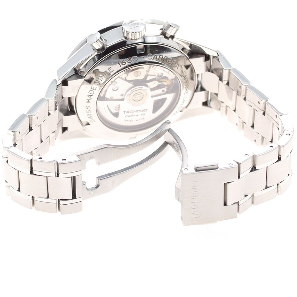  タグホイヤー TAG HEUER CV2010 1 カレラ クロノグラフ デイト 自動巻き メンズ _932602 カーキ系 自動巻き時計 腕時計(アナログ)