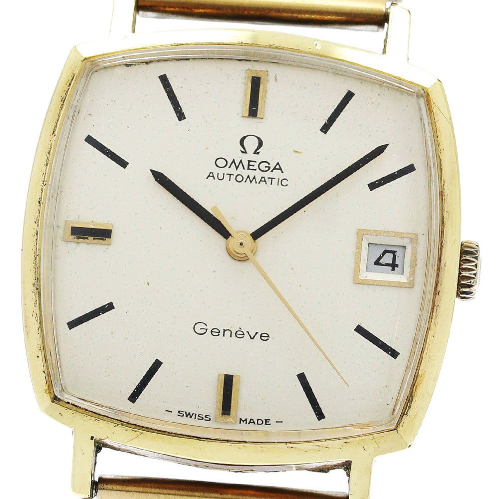 オメガ OMEGA 162 010 ジュネーブ Cal 565 デイト スクエア 自動巻き メンズ _933709