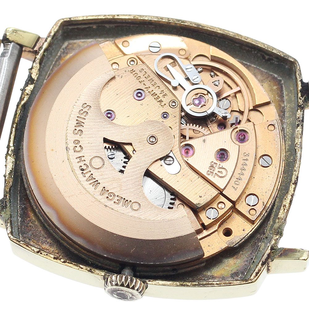  オメガ OMEGA 162 010 ジュネーブ Cal 565 デイト スクエア 自動巻き メンズ _933709 限定デザイン 自動巻き時計 腕時計(アナログ)