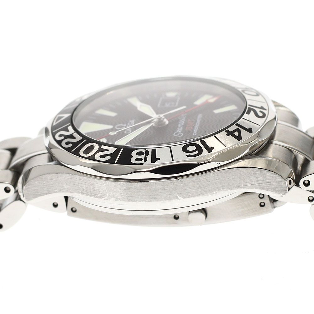  オメガ OMEGA 2234 50 シーマスター300 50周年記念 GMT 自動巻き メンズ 箱 保証書付き_920316 コート 自動巻き時計 腕時計(アナログ)