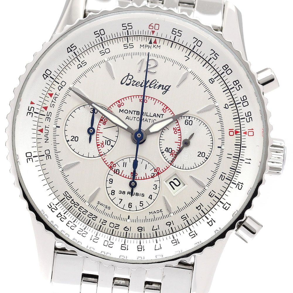ブライトリング BREITLING A41330 ナビタイマー モンブリラン デイト クロノグラフ 自動巻き メンズ _931774