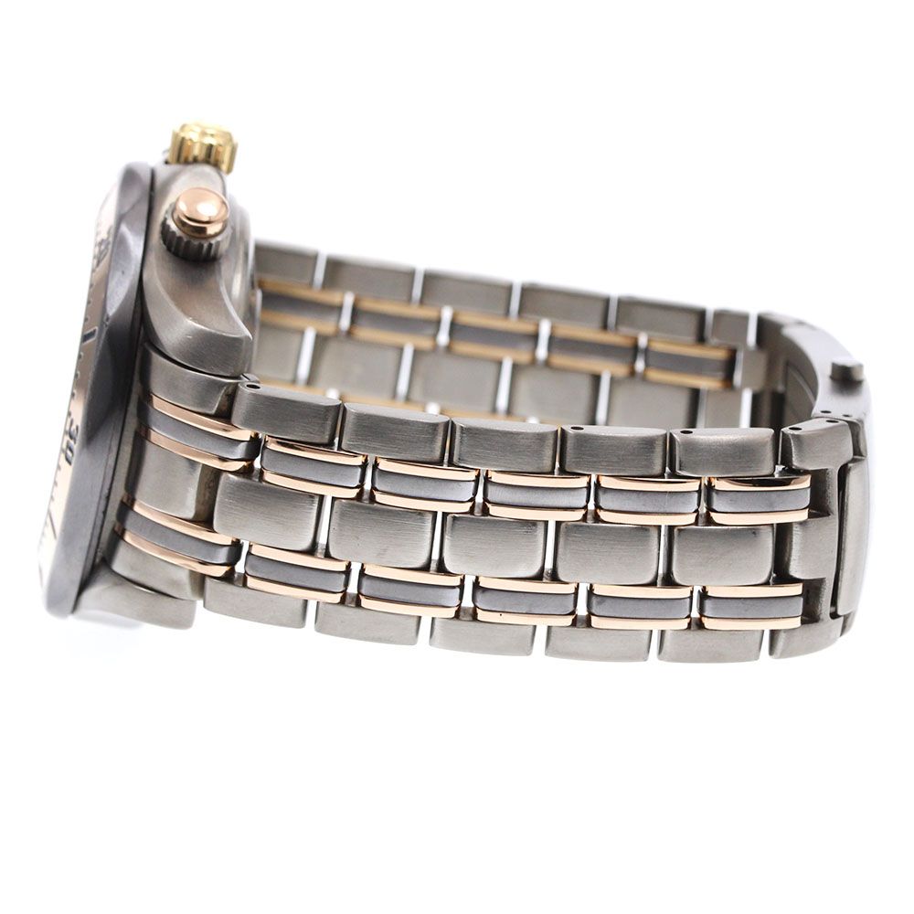  オメガ OMEGA 2296 80 シーマスター300 クロノグラフ チタン PG 自動巻き メンズ _915188 トレンド感 自動巻き時計 腕時計(アナログ)