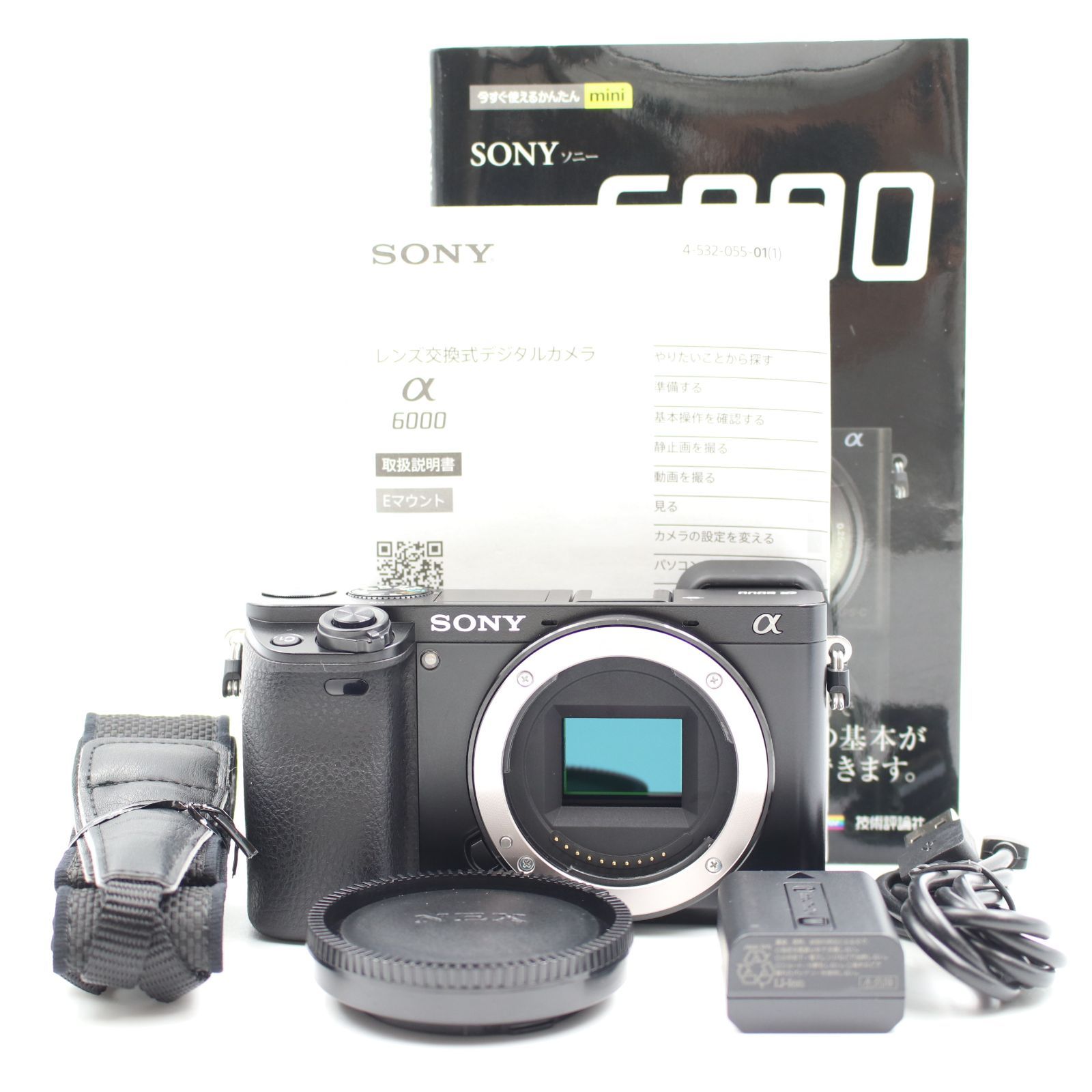 □シャッター数5898枚！極上品□ SONY α6000 ボディ ブラック ILCE