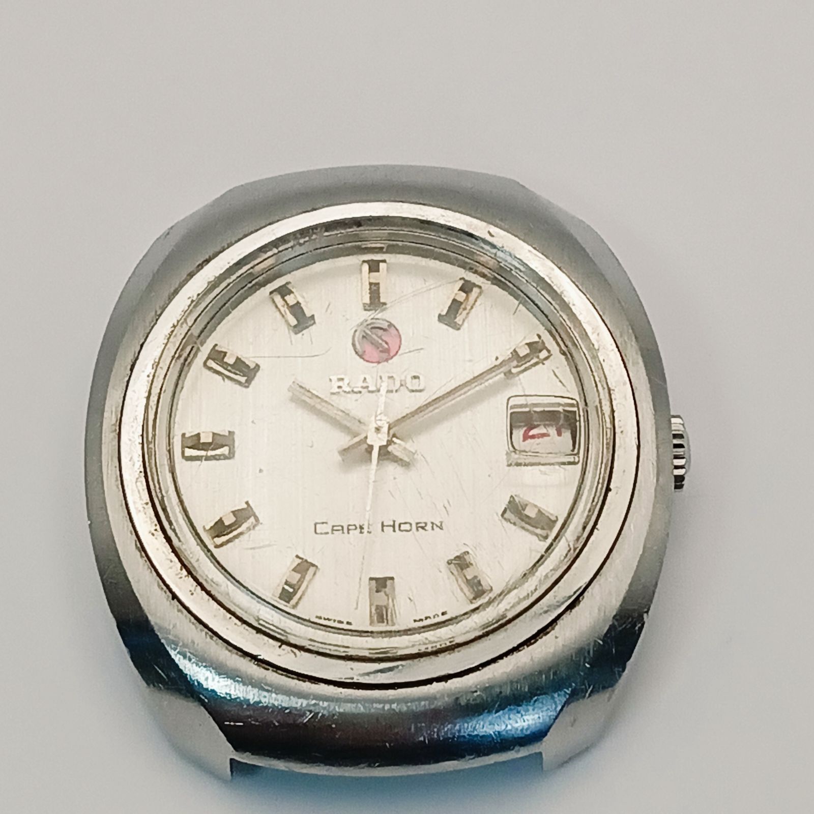 ジャンク 0114 3 RADO CAPE HORN ラドー ケープホーン 11904 メンズ腕時計 自動巻き フェイスのみ デイト 現状 不動