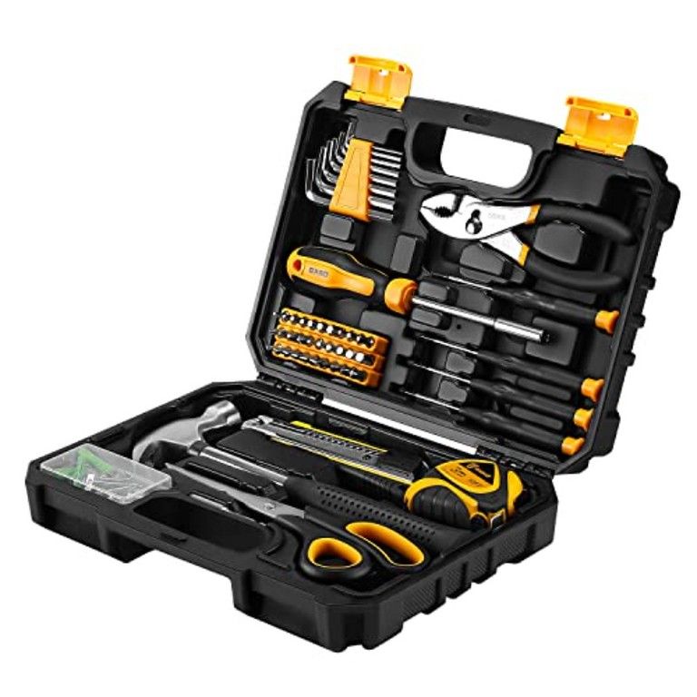 DIYに最適 DEKO ツールセット 50点 家庭用 工具セット 家具の組み立て メンテナンスに 収納ケース付き