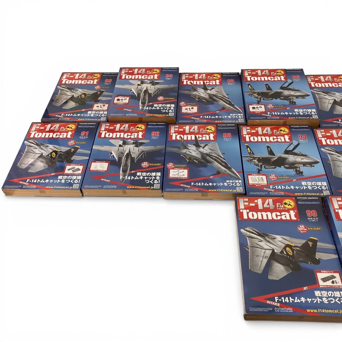 アシェット F-14 トムキャットを作る NO83~NO100 セット 96のみ開封品