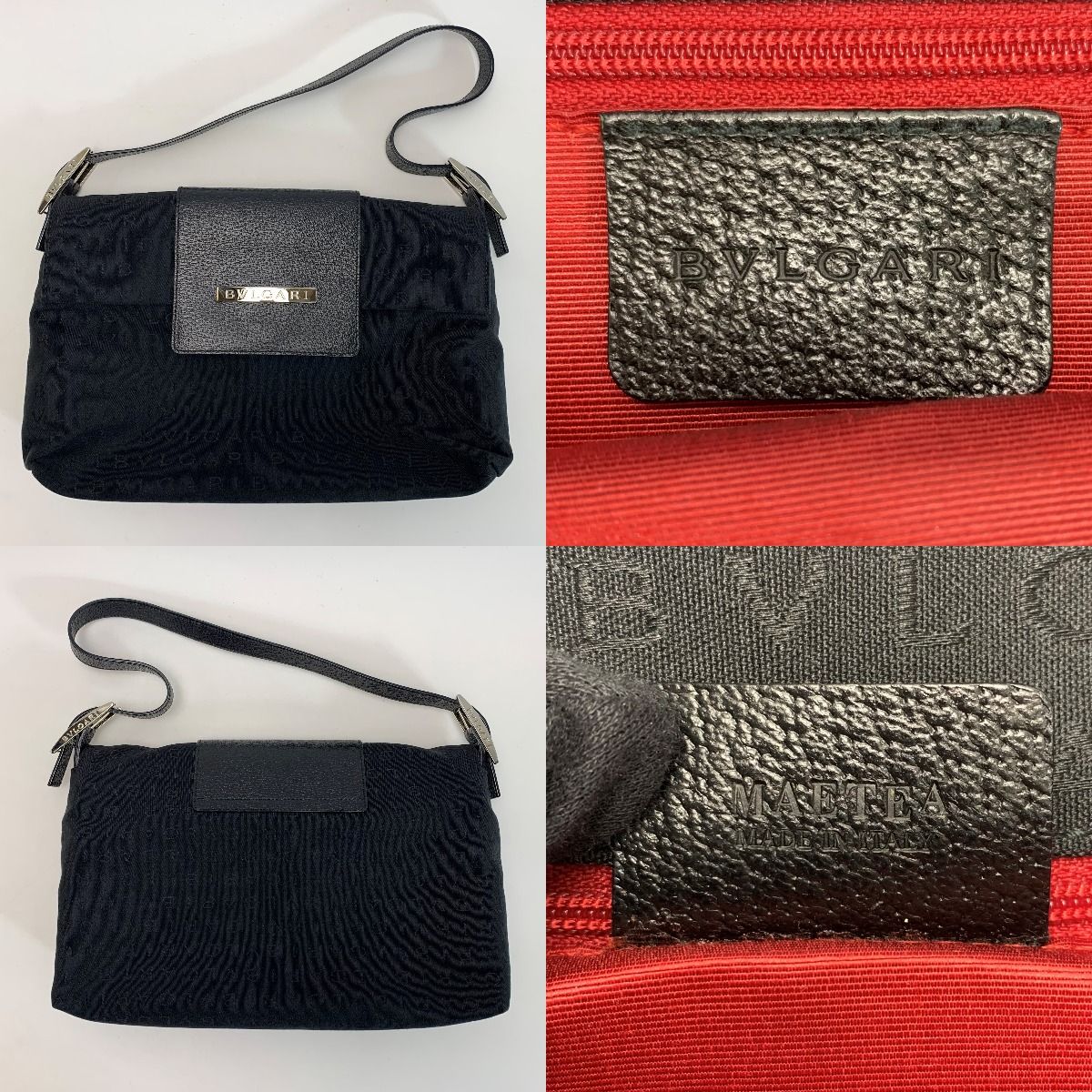 BVLGARI ブルガリ ワンショルダーバッグ ロゴマニア ブラック