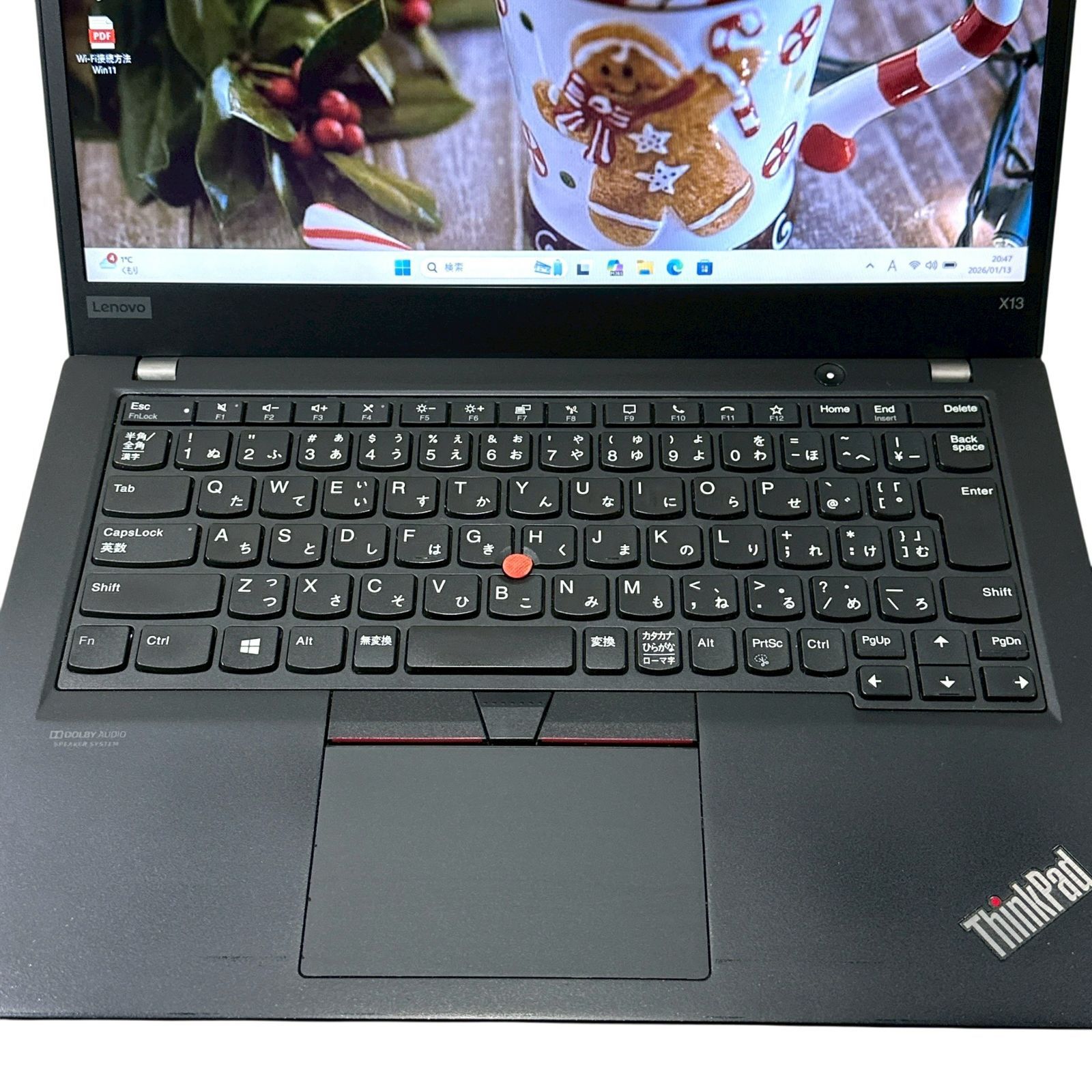 美品 Lenovo ThinkPad X13 Gen1 ノートパソコン Ryzen5 PRO メモリ16GB