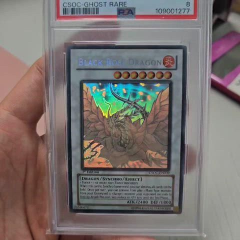 遊☆戯☆王 ブラック・ローズ・ドラゴン ゴーストレア 1st PSA8 - メルカリ
