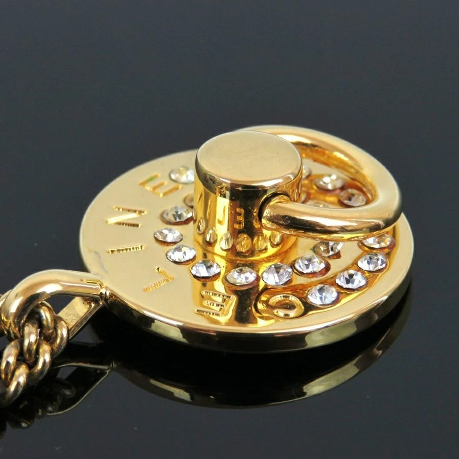 CELINE セリーヌ ラウンドペンダント ラインストーン チェーン