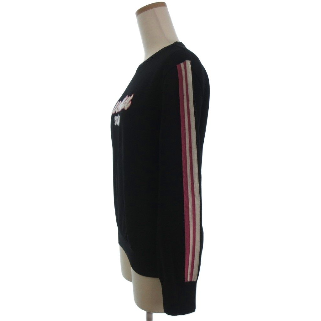 レオナールスポーツ LEONARD SPORT ニット セーター ロゴ刺繍 ライン