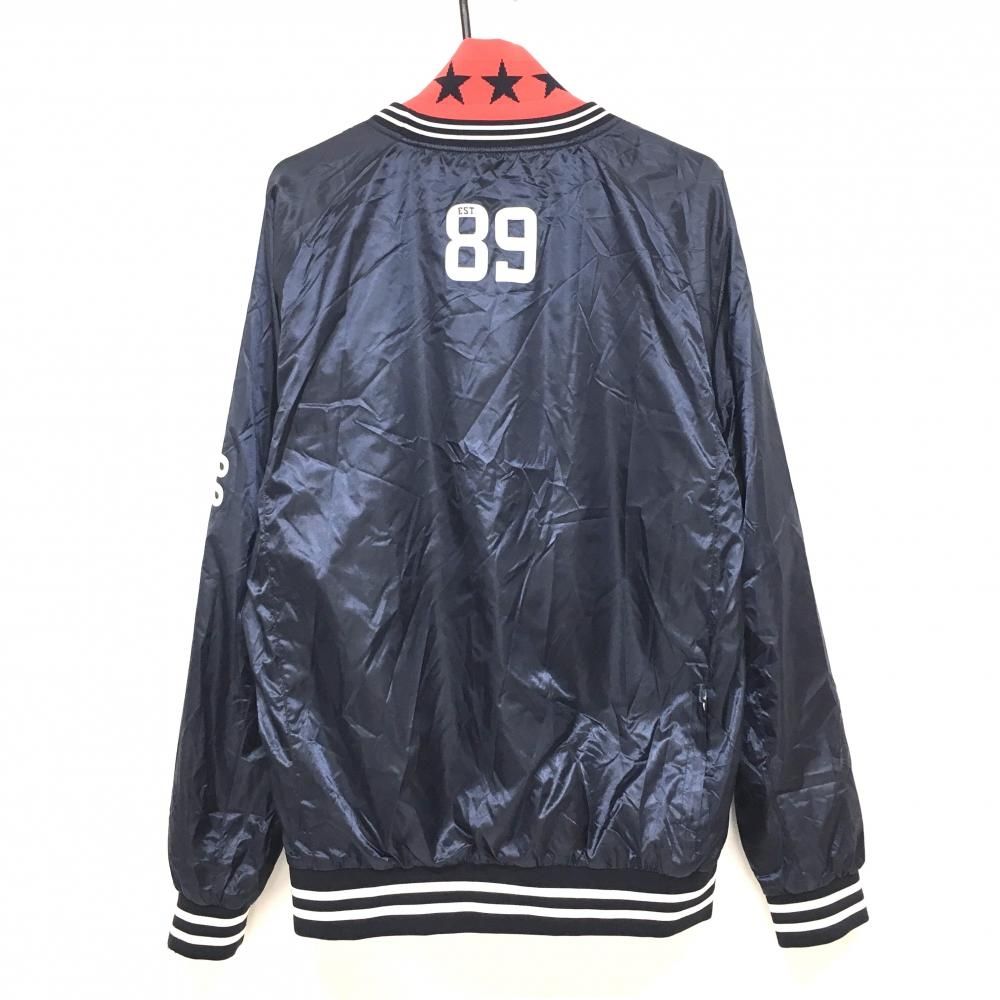 超美品】パーリーゲイツ ツインスニード ネイビー 蓄熱裏地 袖ロゴ