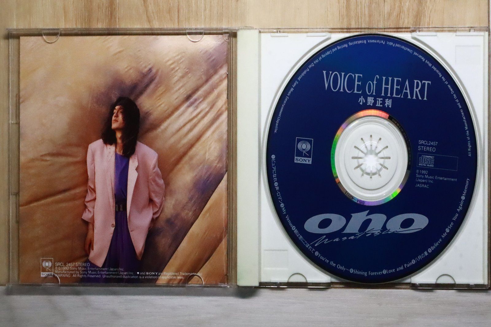 国内盤CD☆小野正利/Masatoshi Ono□ VOICE of HEART 【SRCL2457