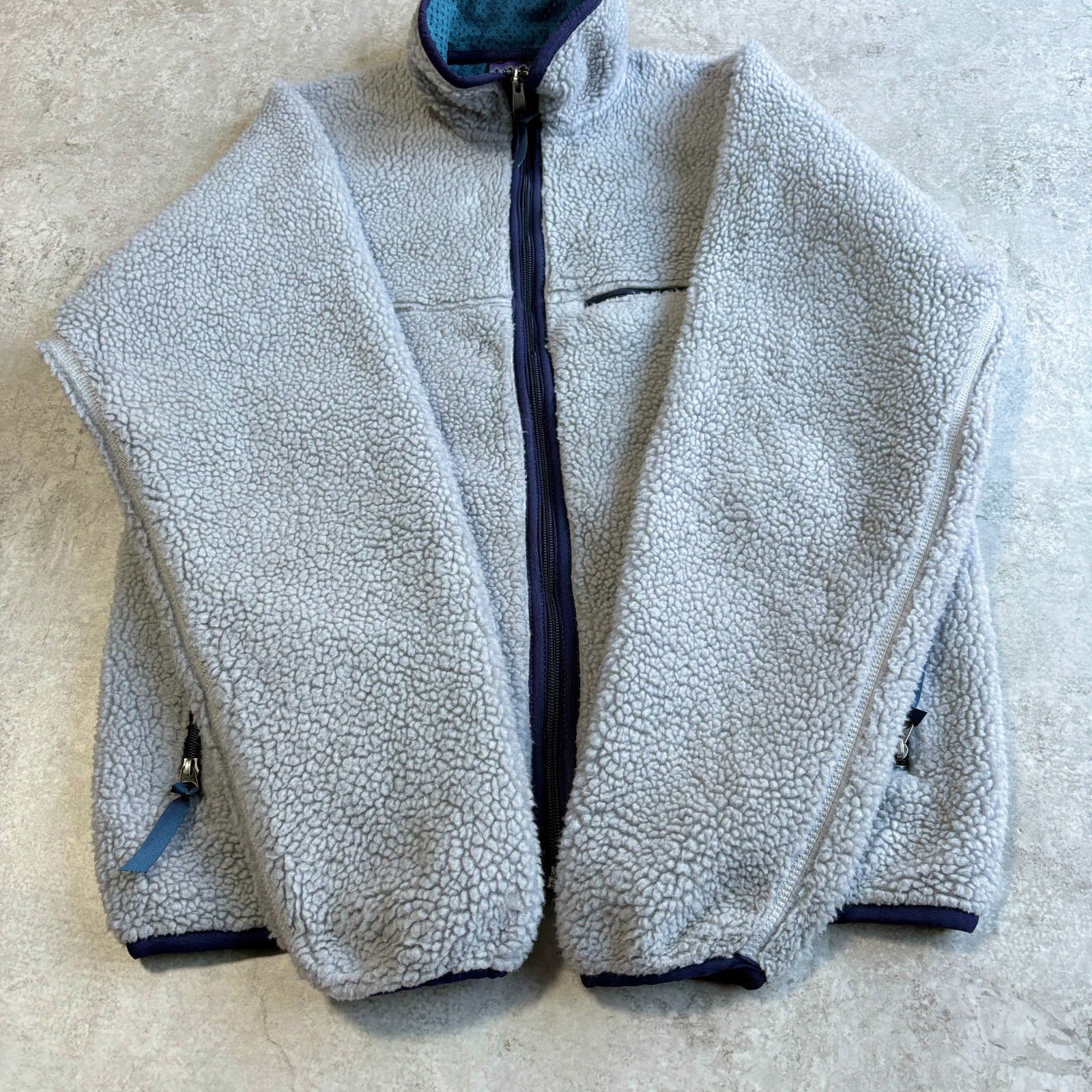 90s 1992年 USA製 patagonia Baby Retro Cardigan 【 lightgray