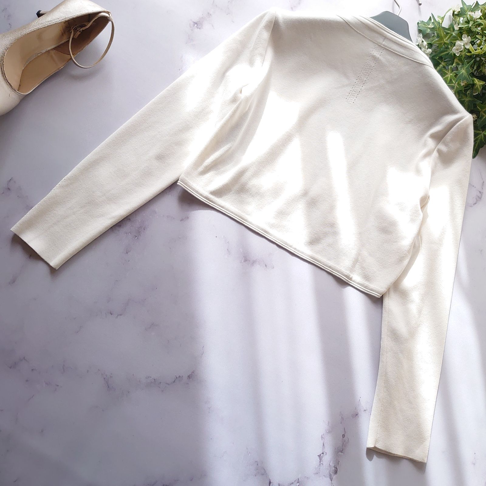 フォクシー ショルダーアイレット カーディガン 長袖 ニット