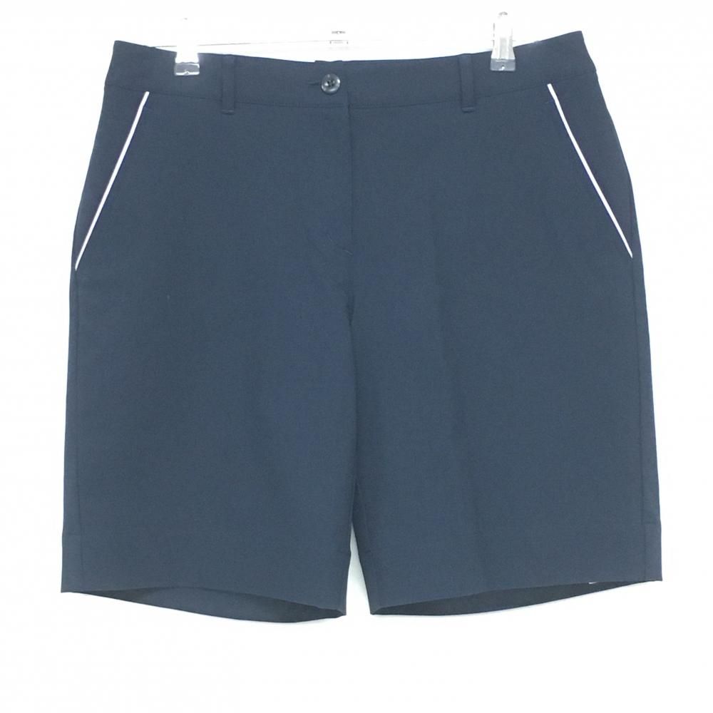 超美品】マンシングウェア ショートパンツ ネイビー×パープル ロゴ