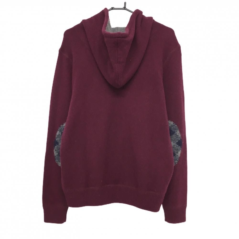 美品】マスターバニー フード付きセーター ボルドー ロゴ刺しゅう