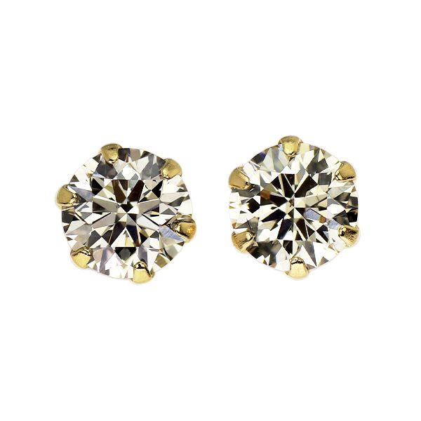 新品 K18YG ダイヤモンド ピアス 0.666ct LB SI1-2 EXHC/EXH - メルカリ