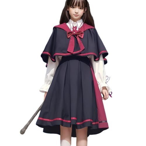 R Dream 魔法少女 コスプレ ロリータ コスチューム 魔法使い 衣装 ゴスロリ 仮装 アニメ ゲーム 魔法学校 学園風 可愛い セットA ショート Mサイズ 彡