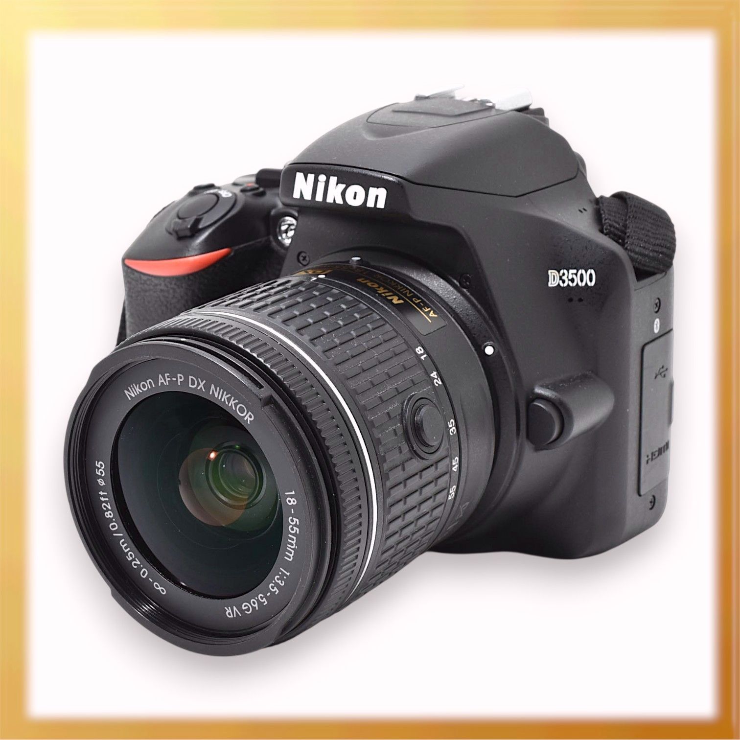 新品級｜Nikon D3500 AF-P 18-55mm VR ショット591 枚 デジタル一眼