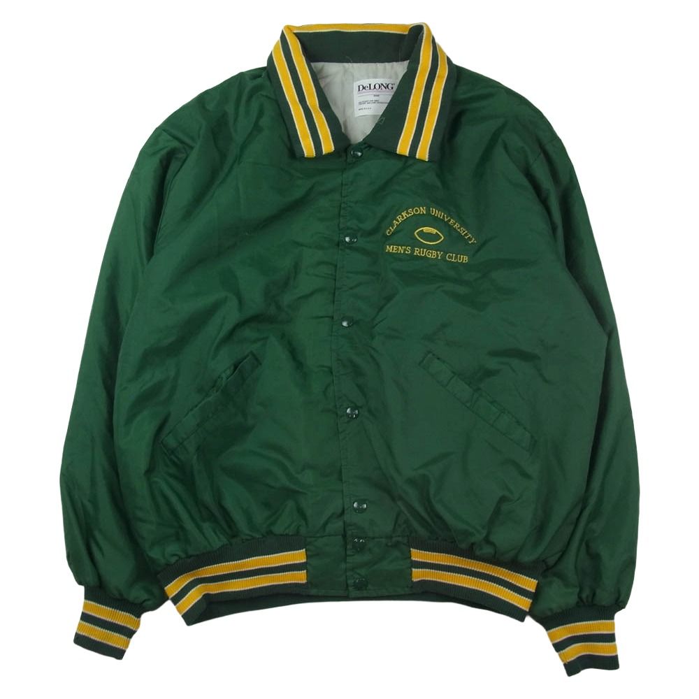 デロング DELONG 80～90's USA製 バック刺繍 チーム ナイロンブルゾン