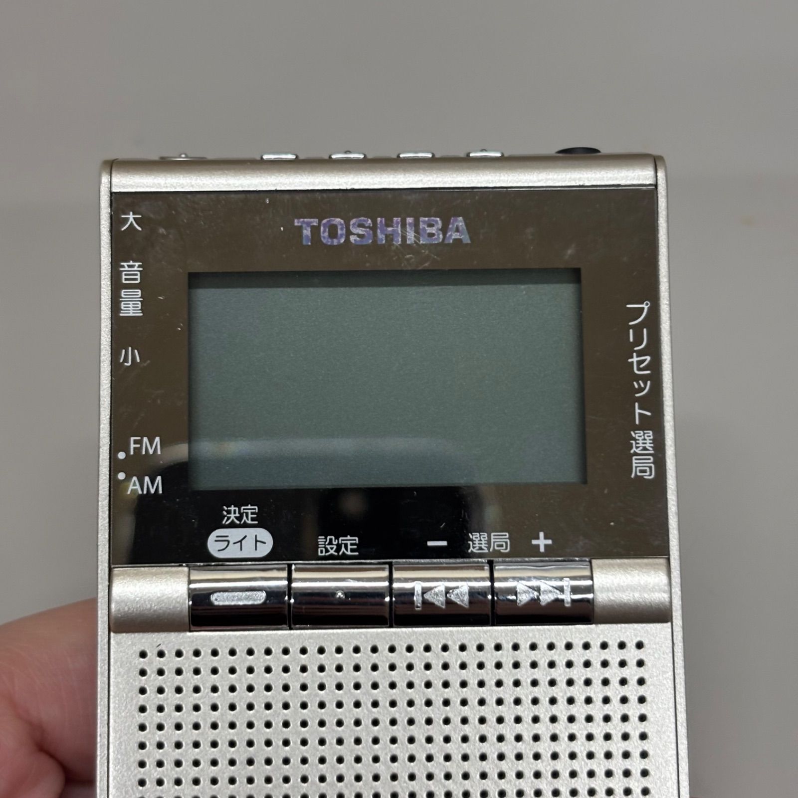 ◎ TOSHIBA 東芝 AM/FM ポケットラジオ TY-SPR6 イヤホン・取扱説明書
