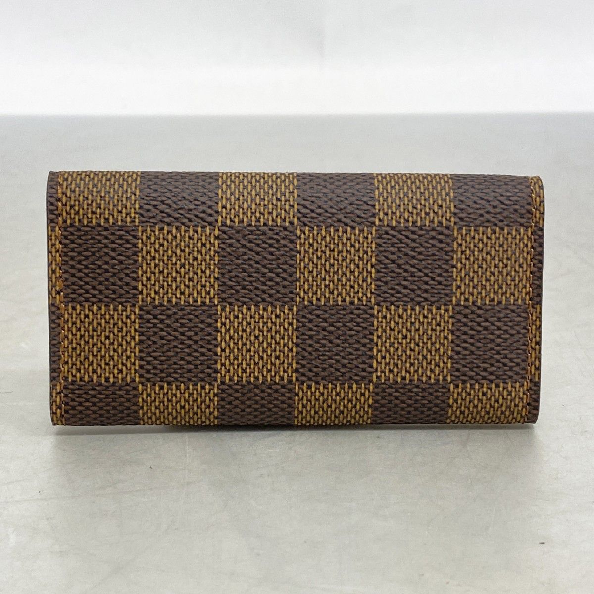 w*4様 ルイヴィトン ケース ダミエ ポシェットクレ エベヌ メンズ レ ルイ ヴィトン ポシェット クレ ダミエ エベヌ キーホルダー コイン