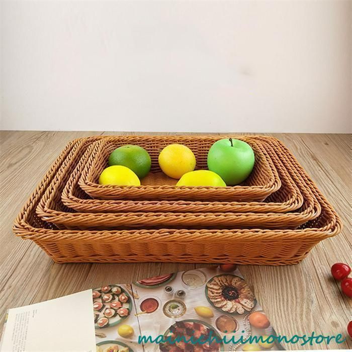 イギリス アンティーク バスケット ピクニックバスケット かご 籐 ラタン 雑貨「収納トレイ」V-673 織物収納バスケット 籐製トレイ  織物バスケット パン籐 フルーツボウル 籐 収納箱 ブレッドバスケット ガーリック ブレッドエッグバ 織物収納バスケット おもちゃ収納ボックス キッチン 籐 パンバスケット 正方形 フルーツトレイ 収納 ホームデコレーション (サイズ