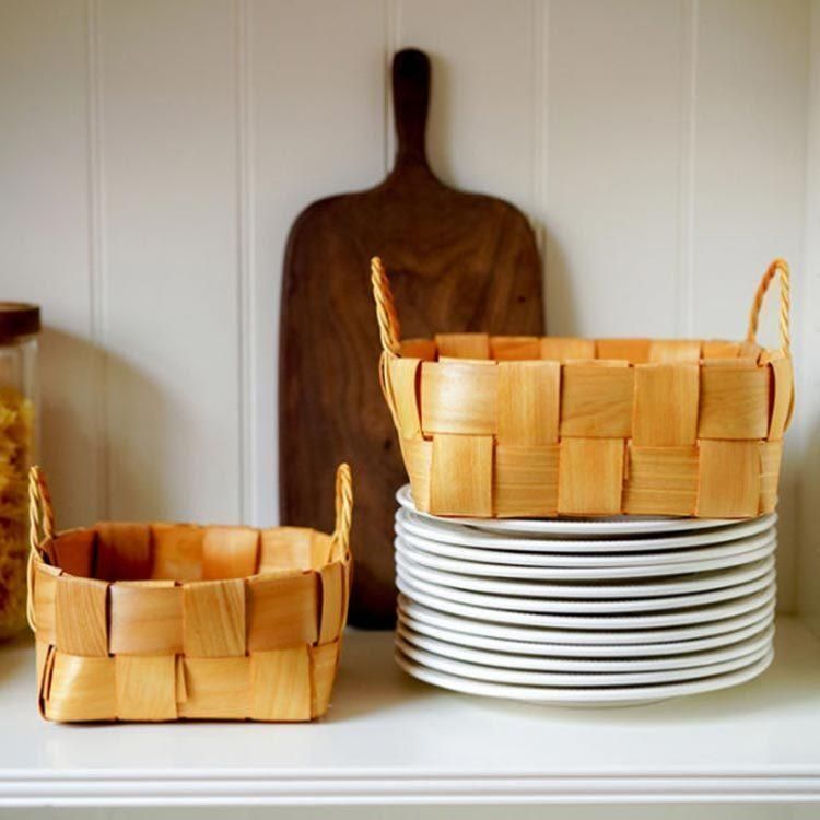 新しい未使用 竹 ナチュラル かご 天然素材 北欧 籠 バスケット