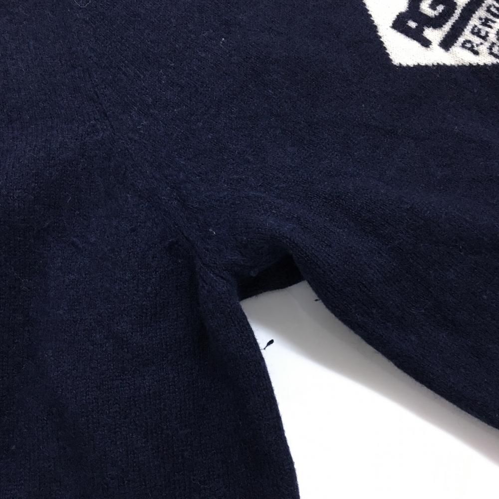 パーリーゲイツ セーター ネイビー カシミヤ混 メンズ 6(XL) ゴルフ