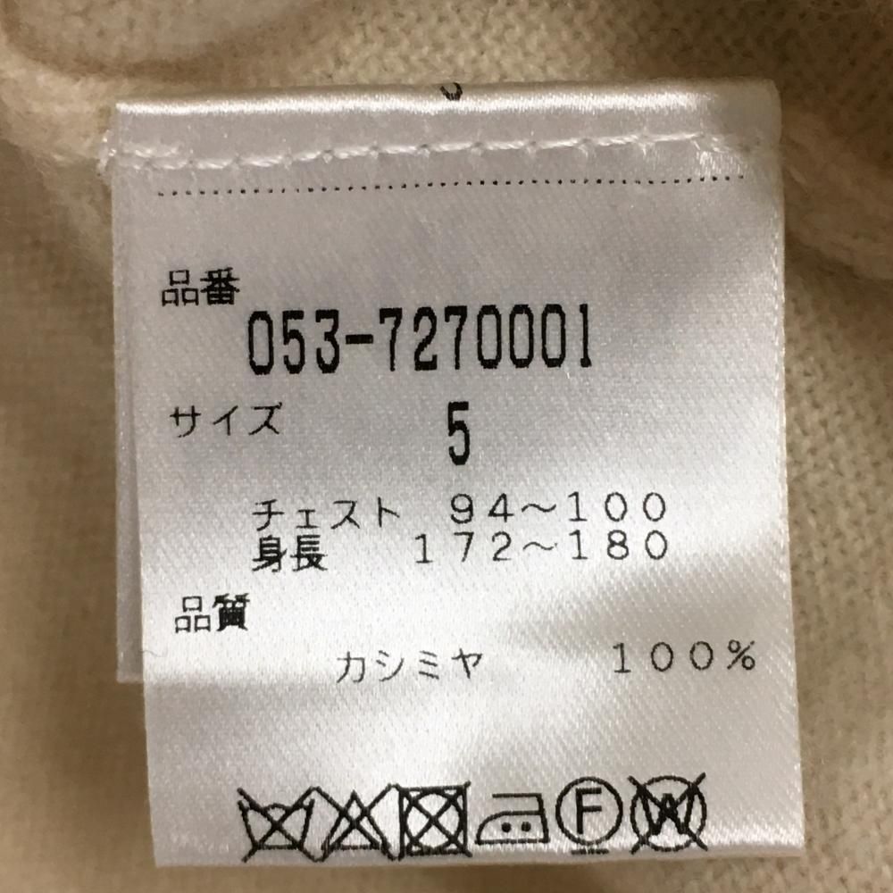 美品】パーリーゲイツ セーター アイボリー カシミヤ100％ ロゴ ニット